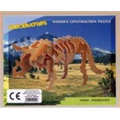 Puzzle Maquette 3D en Bois Tricératops