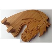 Porte Manteau en Bois Massif Tête de Cheval
