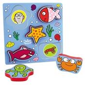 Puzzle Encastrement Mer avec Miroir pour Bébé