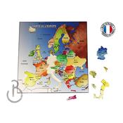 Puzzle Carte de l'Europe en Bois Naturel