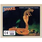 Puzzle Maquette 3D en Bois Naturel Serpent