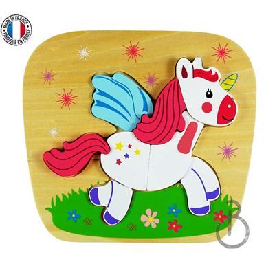 Puzzle Licorne en Bois