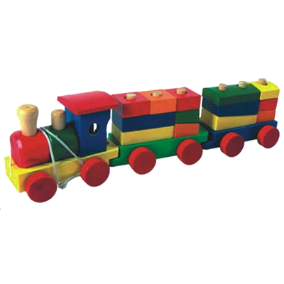 Train + Wagon en Bois