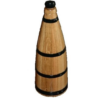 Bouteille en Bois de Chêne Massif 1.5l