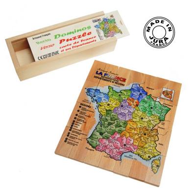 Jeu de domino puzzle carte de france départements et nouvelles régions
