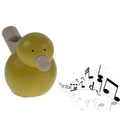 Sifflet Appeau en Bois Oiseau Jaune