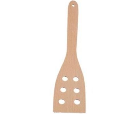 Spatule Six Trous en Bois Naturel