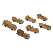 Voiture en Bois (lot de 7)