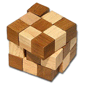 Casse Tête Cube en Bois Elastique