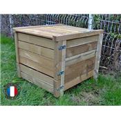 Composteur en bois Douglas 1800 L – 145 x 125 x 105 cm - Lécopot