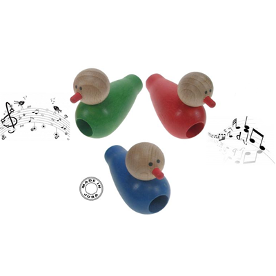 Sifflet Appeau en Bois Petit Oiseau Lot de 3