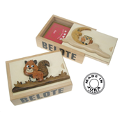 Coffret Belote Boîte à Cartes avec Jeu