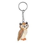 Porte Clef en Bois Hibou