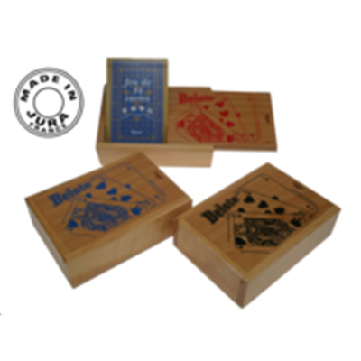 Coffret Belote Boîte à Cartes avec Jeu