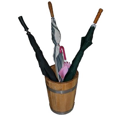 Seau Porte Parapluie en Bois