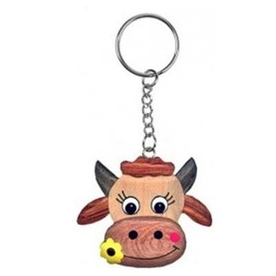 Porte Clef en Bois Vache