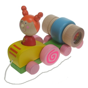 Jouets à Tirer en Bois avec Billes