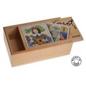 Coffret Tarot en Bois, Boîte à Cartes