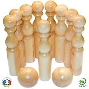 Jeu de Quilles en Bois Naturel 30cm