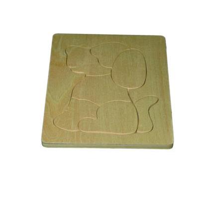 Puzzle Petit Chien en Bois Naturel