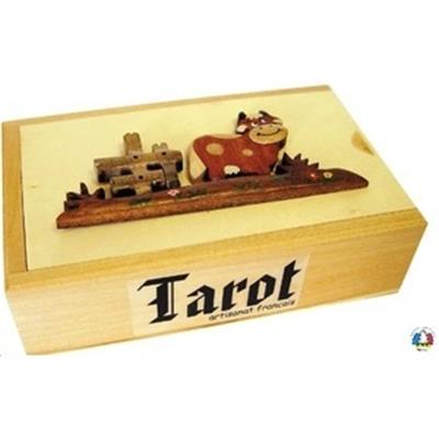 Coffret Jeu de Tarot en Bois Précieux