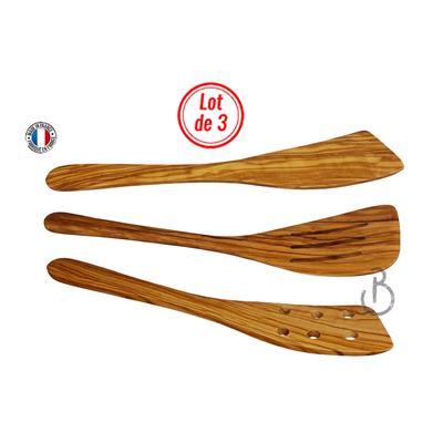 Lot de Spatules en Bois d'Olivier