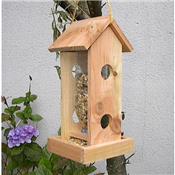 Mangeoire Oiseaux Bois Naturel Modle Grand-Phare