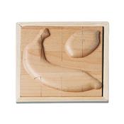 Puzzle en Bois Relief 3D Banane Citron