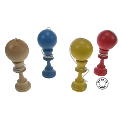 Bilboquet en Bois Coloré 10cm