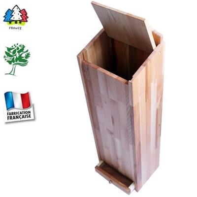 Mangeoire Oiseaux Bois Grand Modèle 1.5L - Bois&Poterie