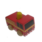 Voiture de Pompier en Bois avec Bruitage