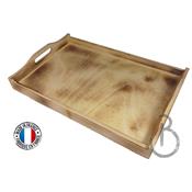 Plateau de Service en Bois Vieilli 47 x 30 cm