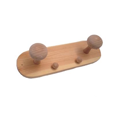 Porte Manteau en Bois Naturel Massif