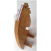 Porte Manteau en Bois Massif Tête de Cheval