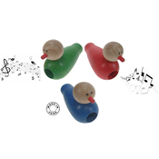 Sifflet Appeau en Bois Petit Oiseau Lot de 3