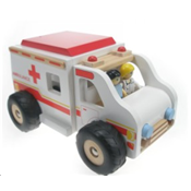 Ambulance en Bois Grand modèle