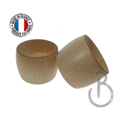 Rond de Serviette en Bois de Charme ciré