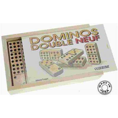 Domino Double Neuf en Bois Naturel